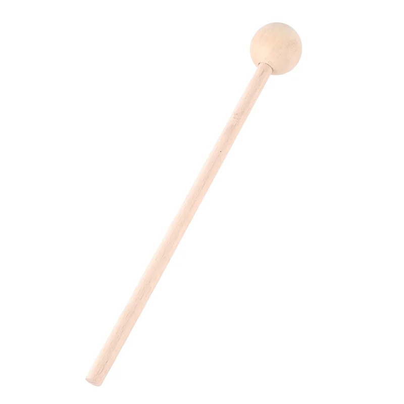 

Two Tone Metal Rhythm Percussion Instrument With Drumstick Binaural Cowbell Horn Brand New
