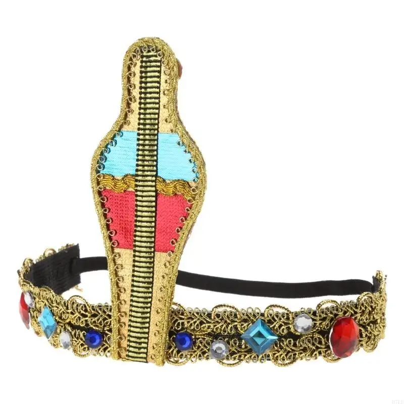 

Golden Headband Egyptian Headband Hair Hoop Rave Party Headpiece Carnivals Hairband Party Cosplay Costume Props Unisex