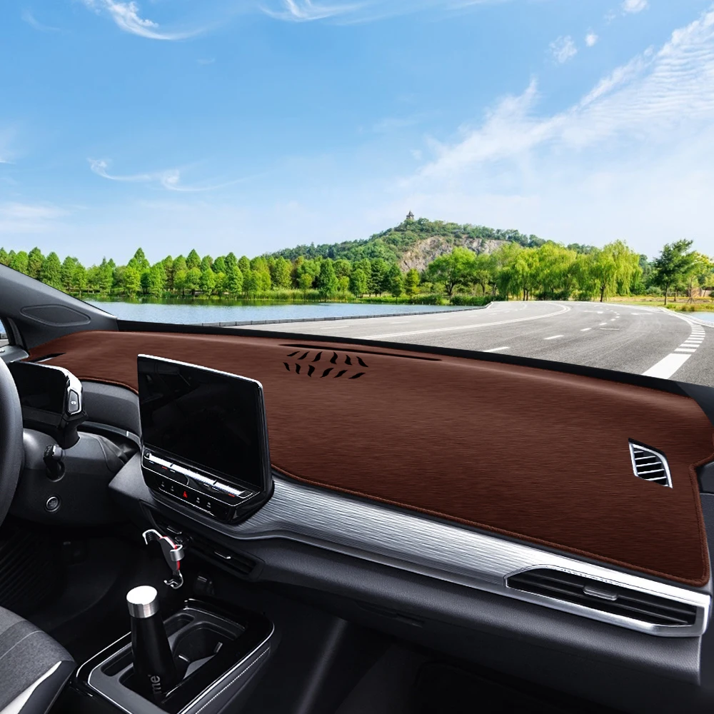 ل Volkswagen VW ID.4 ID4 2020 2021 2022 2023 2024 2025 LHD لوحة سيارة الشمس الظل غطاء حصيرة أداة مكتب منصات عدم الانزلاق #6