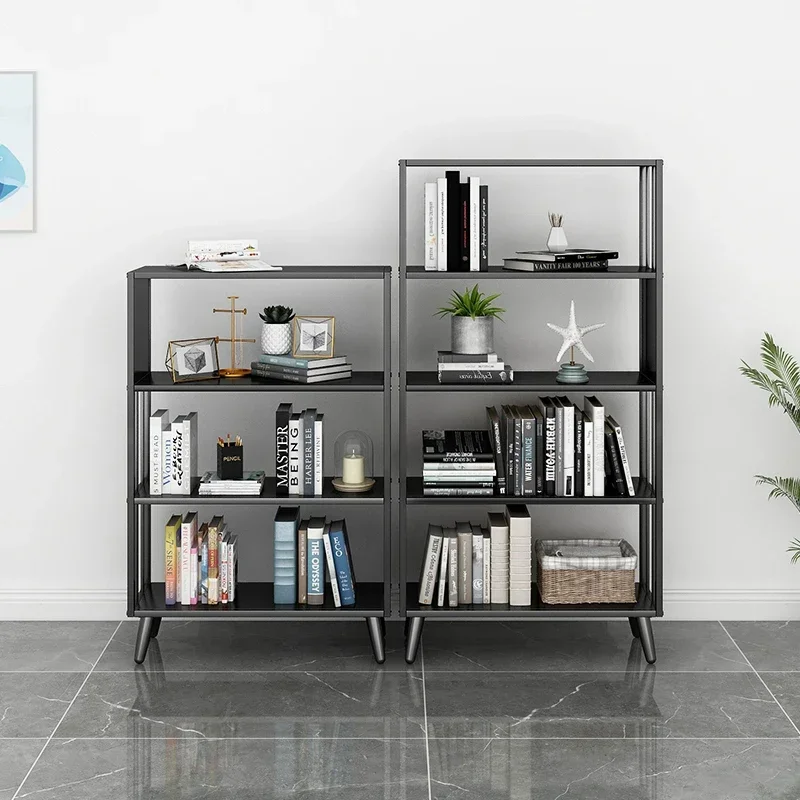 Shelves Storage Book Shelf Locker Booksellers Organizer Nordic Floor Bookcase Iron Living Room Prateleira Books Furniture