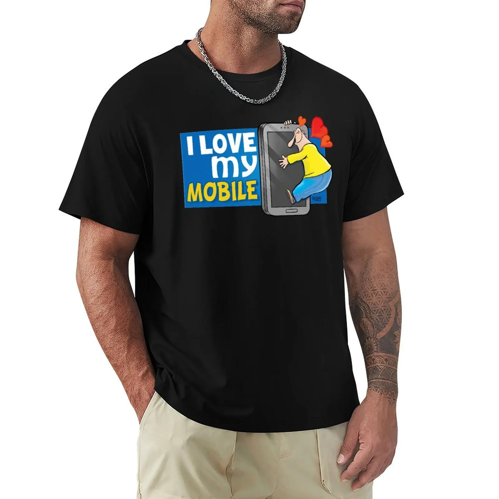 

I love my mobile phone T-Shirt sweat custom t-shirts kawaii clothes shirts men