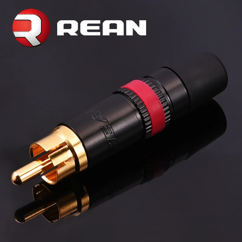 Audiofilskie złącze RCA NYS373 Jack Miedziane rodowane/pozłacane złącze RCA do zacisku głośnikowego Adaptery wtyczki kabla audio