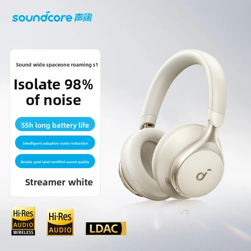 

Shengkuo Roaming S1 Over-Ear Bluetooth Headset SpaceOne with Active Noise Cancelling for Gaming and Computer