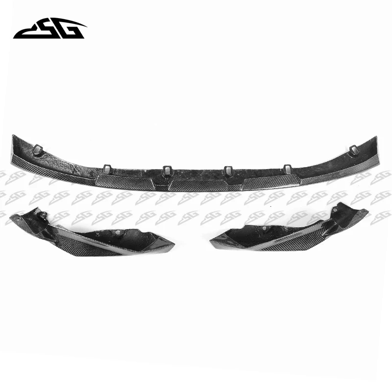 For BMW M3 G80 M4 G82 G83 Carbon Fiber Front Bumper Lip Splitter Diffuser MP Style Side Canards Apron Body Kit