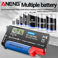 Universal Battery Tester ANENG BT-168 PRO Capacity Checkered  load analyzer Battery Digital Tester 9V/AAA/ AA Button Cell Tester