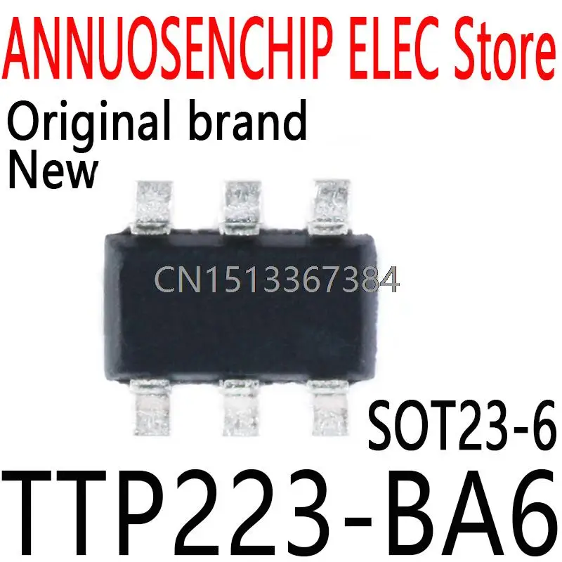 20PCS New and Original SOT23-6 TTP223 TTP223-BA6