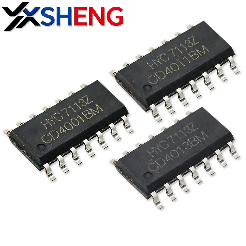 50PCS CD4001BM CD4011BM CD4013BM CD4017BM CD40106BM SOP14 IC CD4001 CD4011 CD4013 CD4017 CD40106 SMD SOP-14