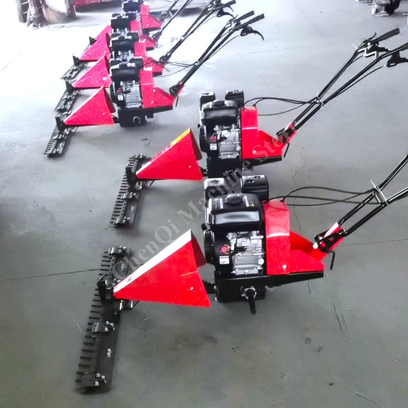 Hand Push Lawn Mower Diesel Electric Start 120 Cutting Pair Lawn Mower Blade Agricultural Weed Cleaning Machine