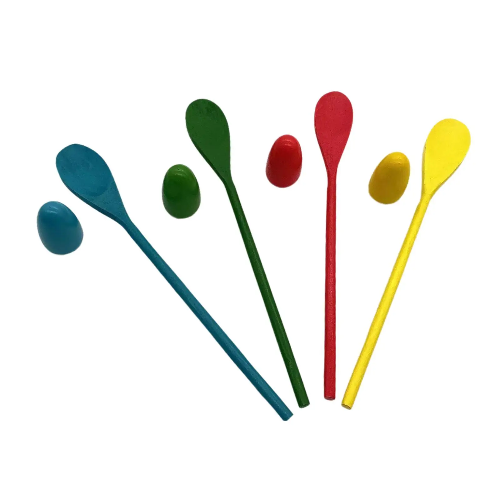 Egg and Spoon Race Game Set Family Activity gioco interattivo Puzzle Game giocattolo Montessori per feste di compleanno all'aperto per bambini