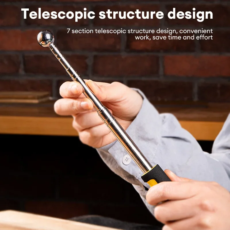 1 قطعة 98/115/160 سنتيمتر متعددة الوظائف تلسكوبي الدفاع عن النفس المطارق فارغة طبل المطرقة غرفة اختبار قضيب غرفة التفتيش أدوات اختبار Metel
