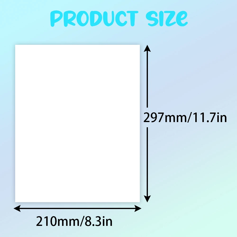 10 Sheets of A4 Inkjet Transfers - High Quality, Transparent Color, Compatible with All Inkjet Printers, Glossy Finish