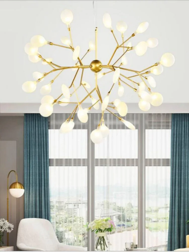Nordic Kreative Kronleuchter Wohnzimmer Küche Schlafzimmer Studie Anhänger Lampe Moderne Haushalt Firefly Restaurant Leuchten