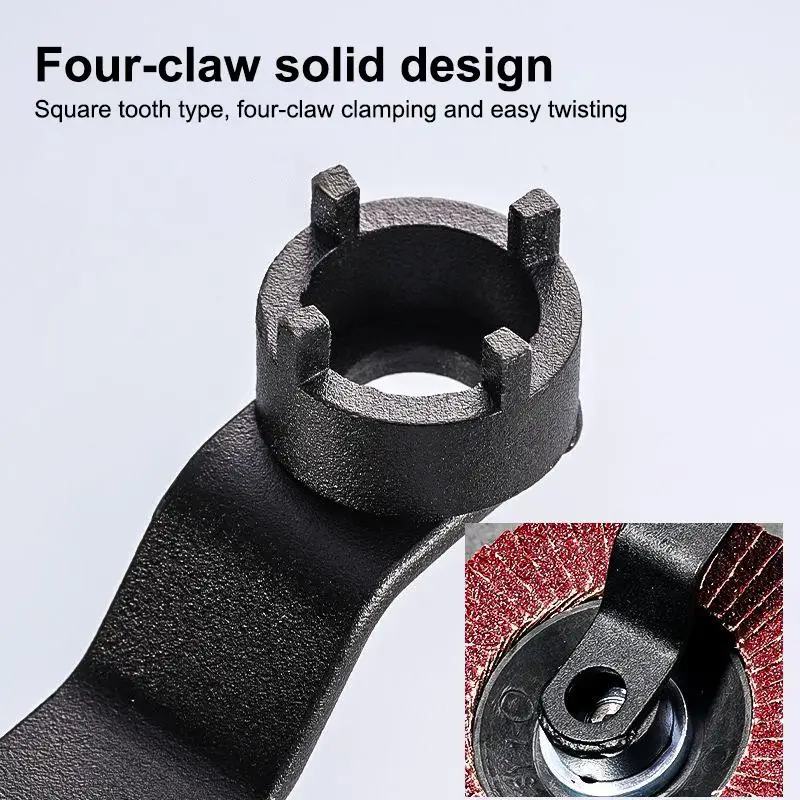 Multifunction Wrench Angle Grinder Four Claw Thickened Disassembly Wrench Adjustment Tool For Grinding Wheel Machine Accessories