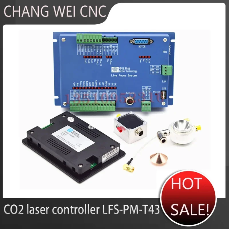 Cnc Co2 Laser Controller -Pm-T43 Lfs-Am-T43 Precision Software Automatic Focusing System With Sensor Amplifier