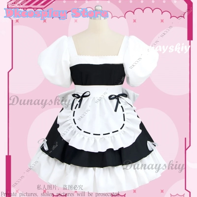 Anime ALIEN STAGE Sua Gallery Lolita Cosplay fur s, Maid Uniform Costume, Wig, Halloween Cute Woman Py Play, 03 Outfit