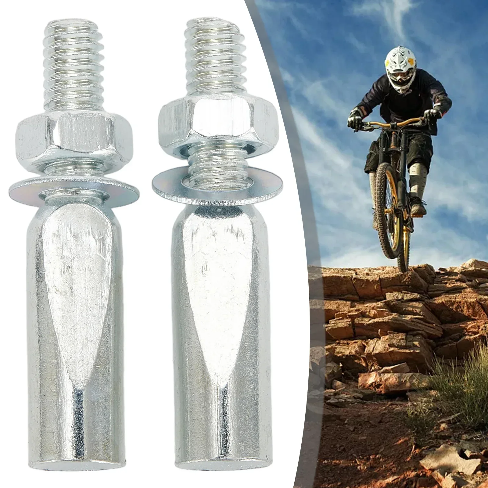 Spare Crank Wedge Steel 2pcs 44mm Pin Set Bicycle Bottom Bracket Chain Plate Cycling Fixed Durable High Quality