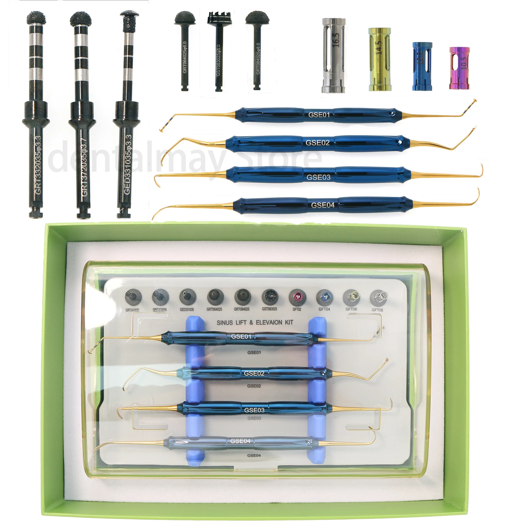 

Dental Implant Elevation Kit Advanced Dask Drill Stopper Sinus Lift Instrument