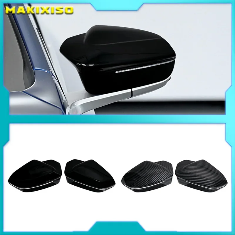 

M Look Replacement Bright Black Side Mirror Cover Caps for BMW 5 7 I5 I7 Series G60 G61 G68 G70 M5 G90 Left Hand Drive 2023-up