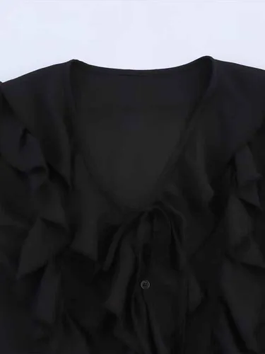 Imagen 2 del producto Camisa sin mangas con cuello en V para mujer, falda de cintura media, pantalones, tendencia de moda, estilo europeo y americano, novedad de verano