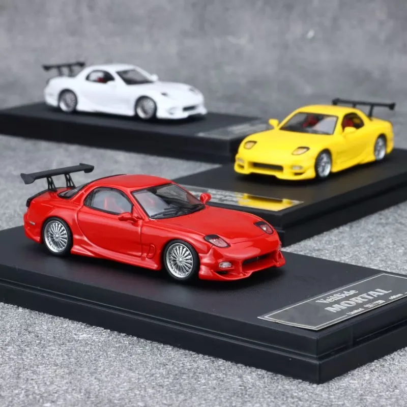 Mortal 1/64 RX7 Veilside Legering Motorvoertuig Diecast Modellen Auto Speelgoed Collectie Jongen Kerstcadeaus