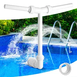 Dual Spray Pool Fountain for Above Ground Pools - Fun Cooling Pool Sprinkler Waterfall Pool Cooler Jet Water Fountains