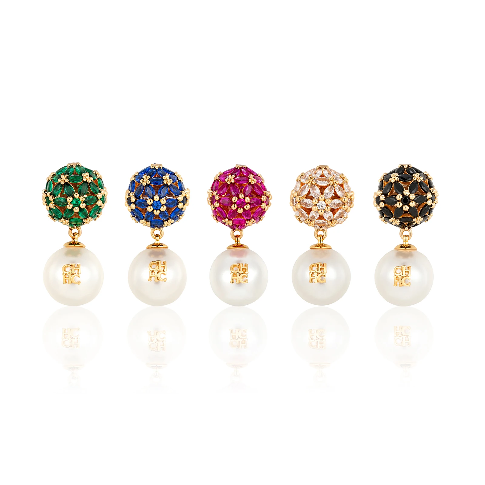 

New Double Layer Zircon Pearl Earrings Luxury Party Gift For Women Fashion Dangle Earrings Gift Box