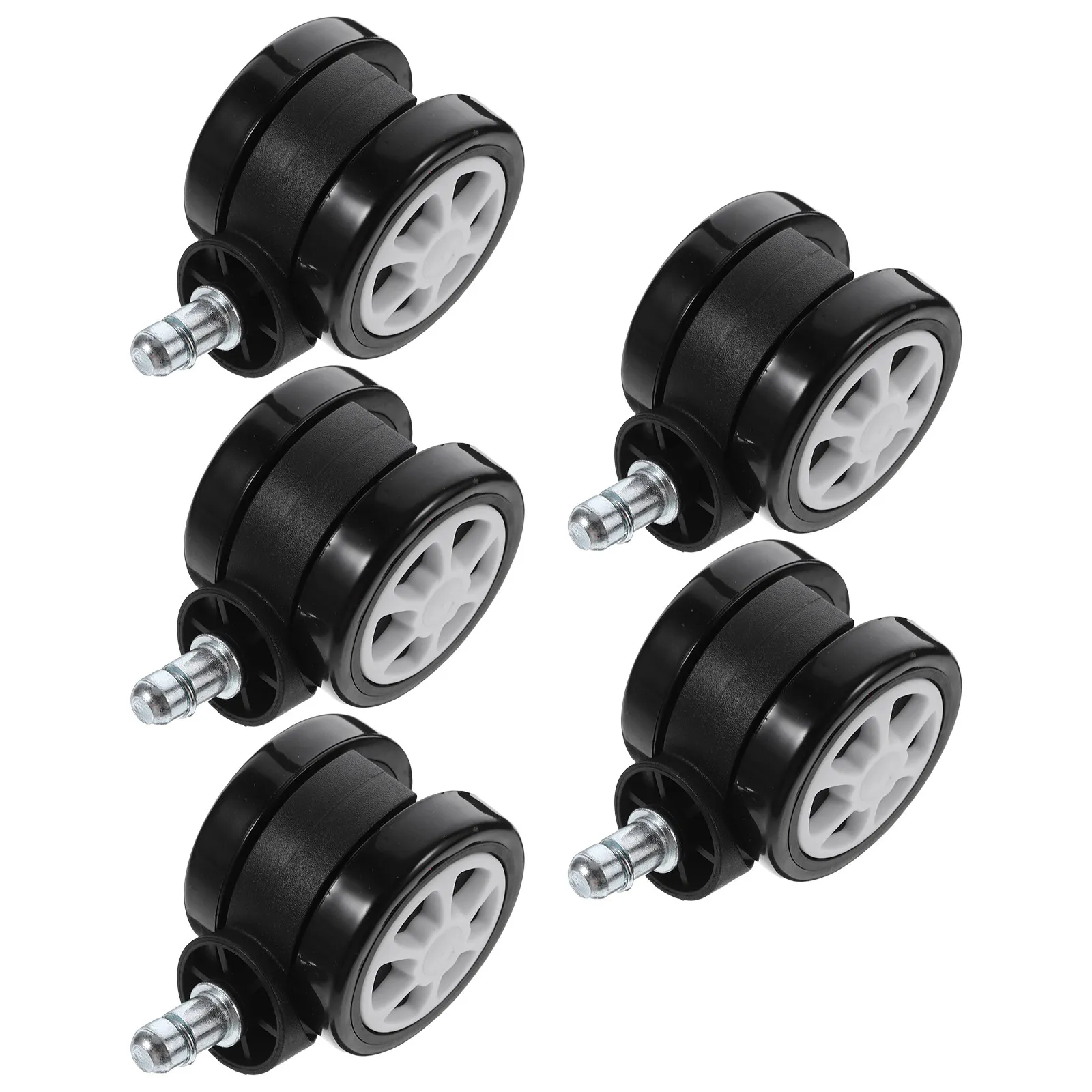 

5Pcs Office Chair Wheels Heavy Duty Replacement Swivel Casters Computer Desk Chair Hardwood Floor Rollers Universal Casters
