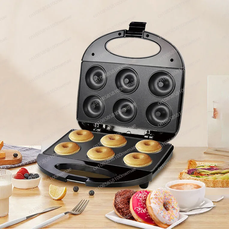 US standard 6-piece donut machine, small baking machine 6-hole cake machine, breakfast machine, electric cake pan Donut machine