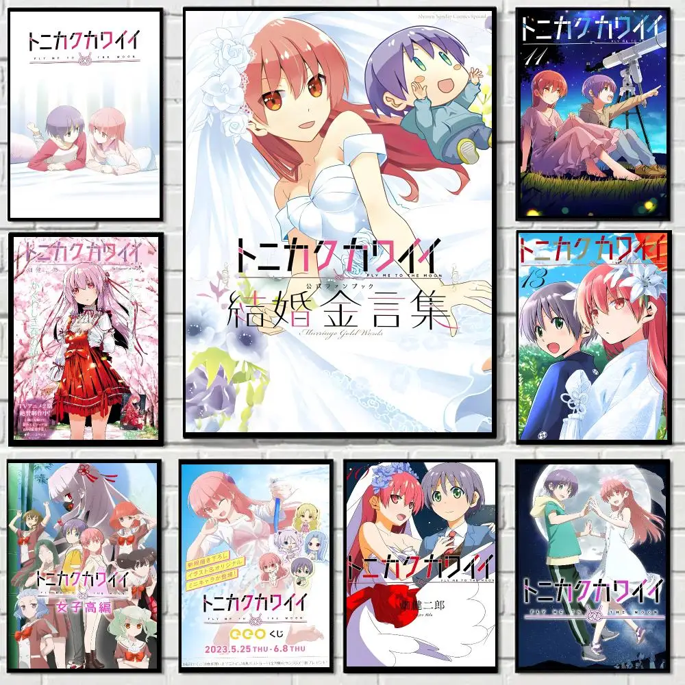 Tonikawa Anime Sweet Poster Self-adhesive Decal Living Room Bedroom Party Bar Decor Moisture-proof Fade-resistant