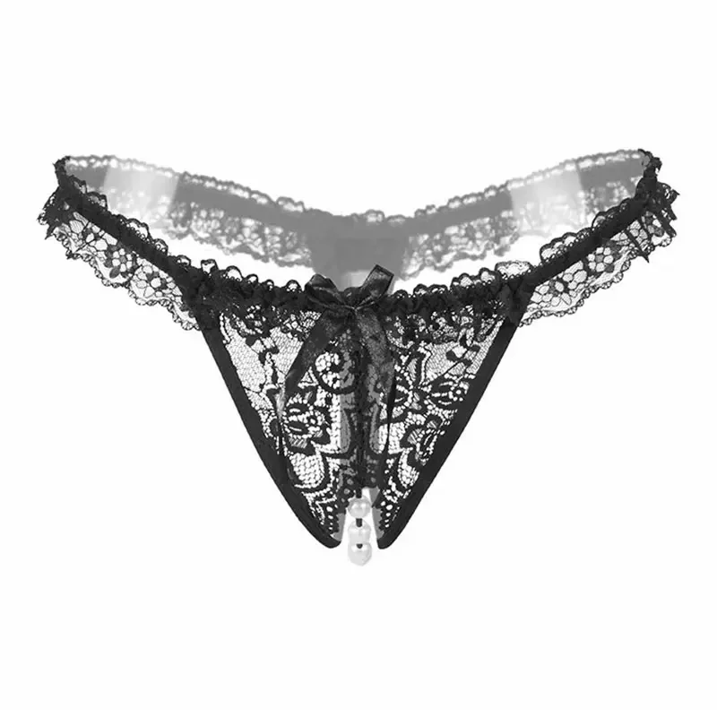 سراويل داخلية مثيرة من الدانتيل لكوسبلاي ، لؤلؤ مغري ، تدليك ، ثونغ مفتوح ، شفاف ، إحساس أنثوي ، لوليتا ، مفردة
