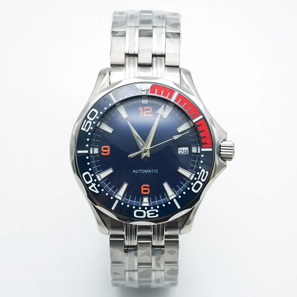 

Деловые 41 мм механизм NH35 Механические часы из нержавеющей стали 316L Светящийся циферблат Минеральное стекло Водонепроницаемые мужские подарочные часы