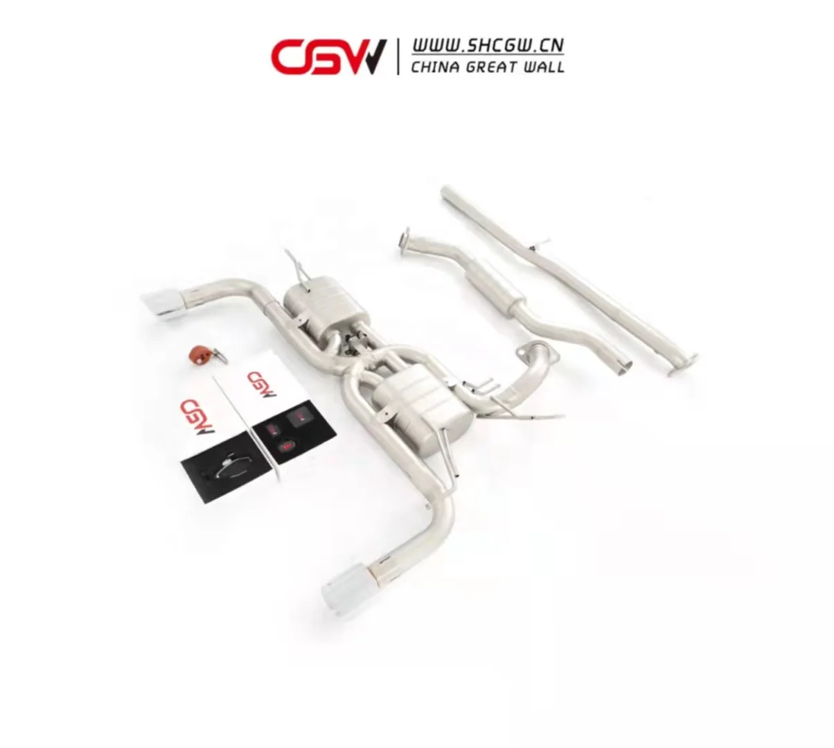 CGW New Produce Performance Stainless Steel Muffler Cutout Cat-back for Lancer Ex Valvetronic Exhaust - view 2