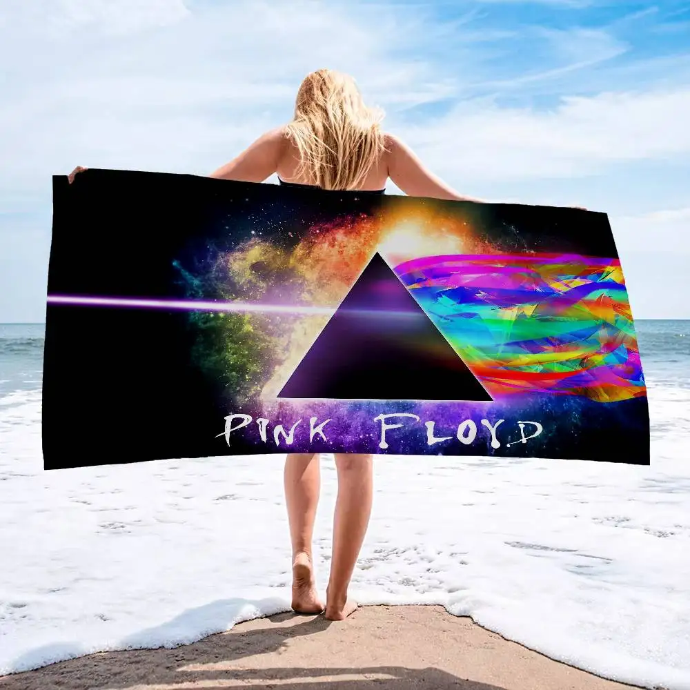 Band P-Pink F-Floyds Microfiber Blanket Quick Drying Beach Towels Oversized Printing Super Absorbent Pool Towel Blanket