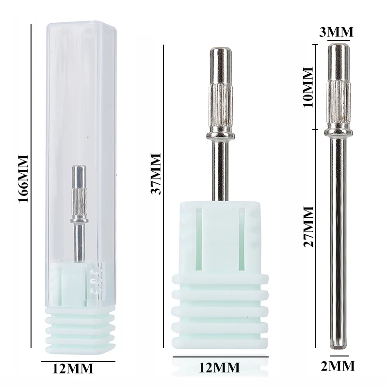 100 pièces/boîte 3mm Mini bandes de ponçage avec jeux de mandrins pour peau morte callosités polissage électrique forets à ongles outil de manucure