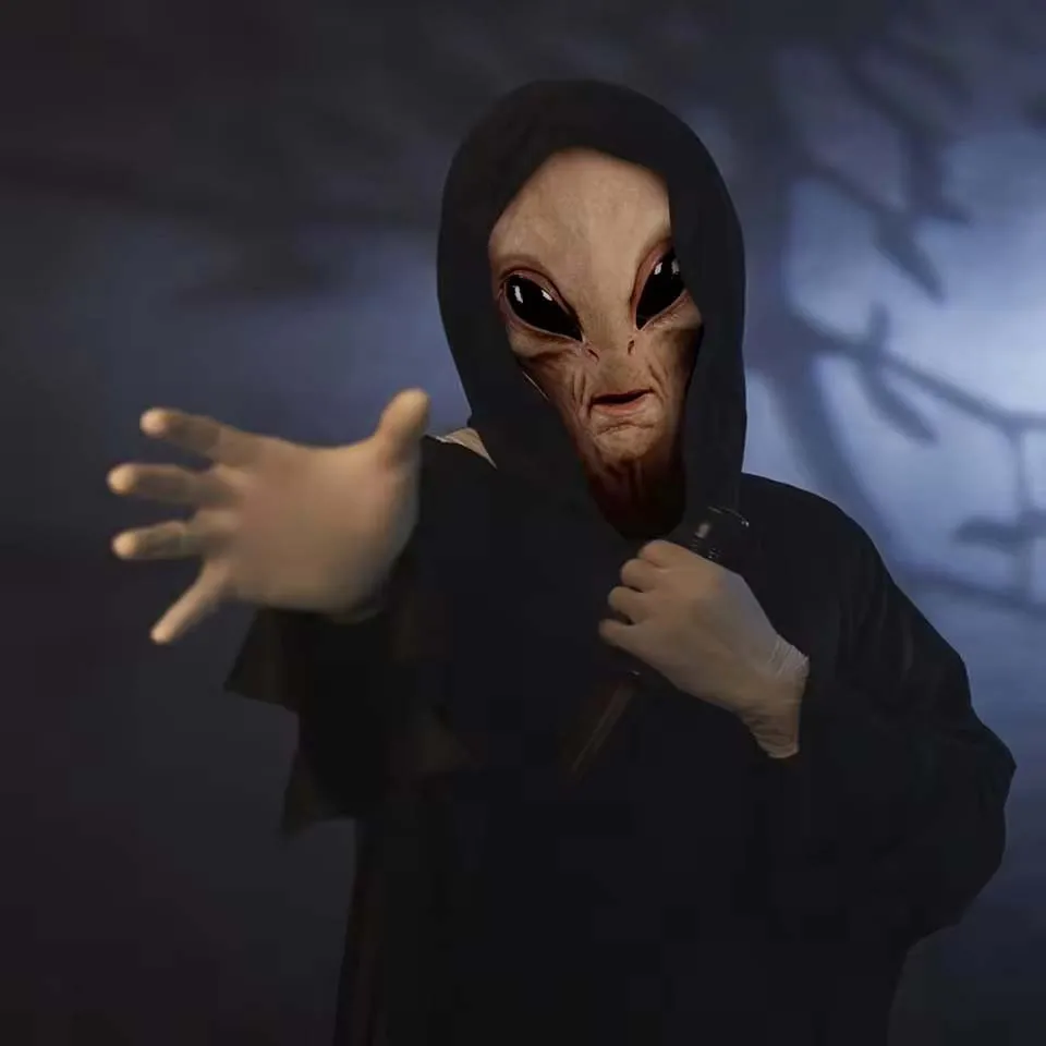 Halloween Alien Scary Mask Horrible Alien Supersoft Mask Horror Mask Creepy Party Funny Cosplay Prop Masks Decoration Props