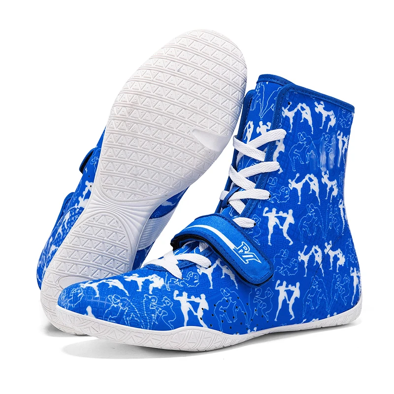 

Профессиональные боксерские ботинки для боя, удобные кроссовки для тренировок в зале для мальчиков, мужские борцовские кроссовки больших размеров, мужские нескользящие боксерские кроссовки