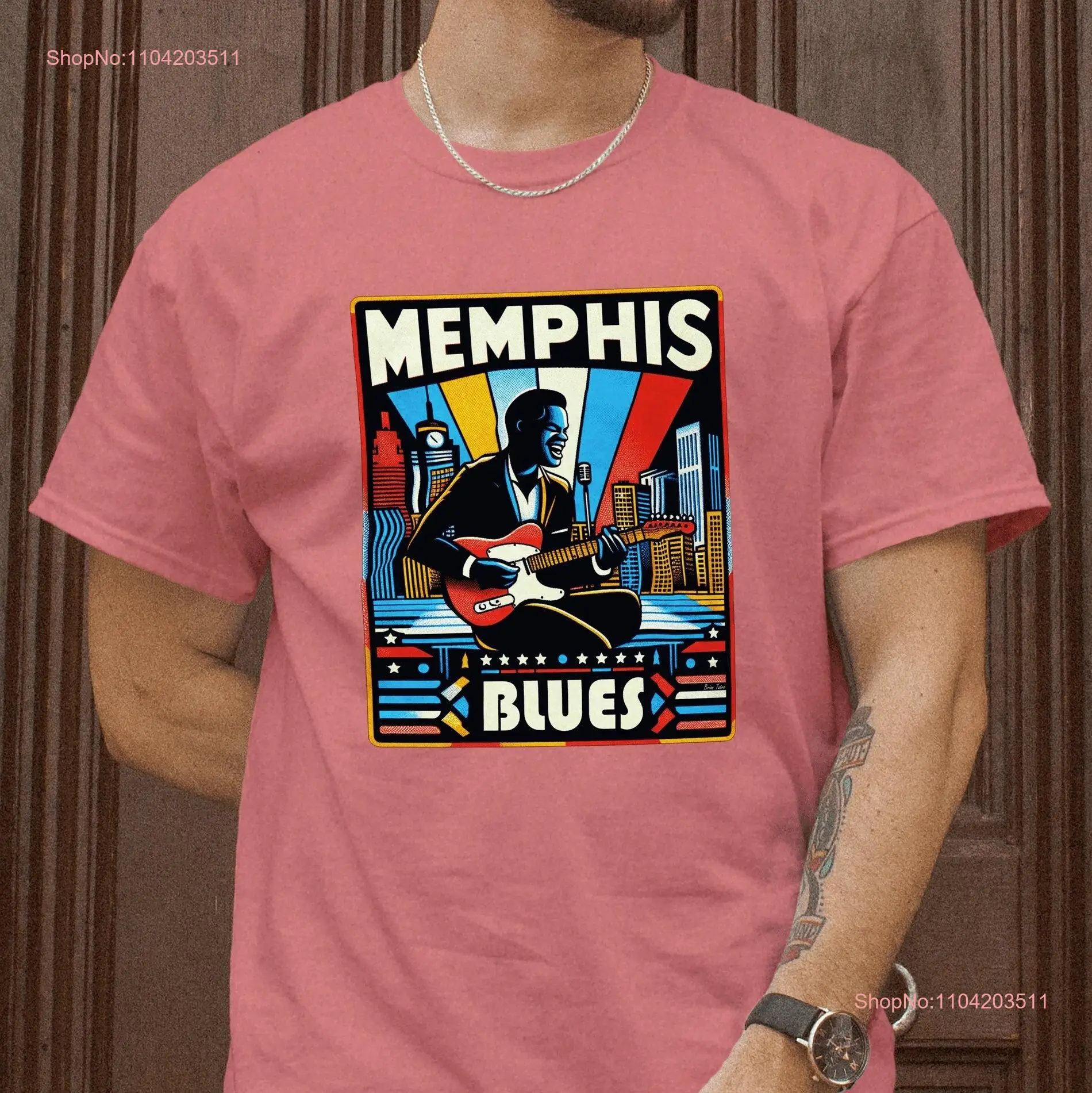 Vintage Beale Street Memphis T Shirt Birthplace of Blues Rock and Roll ConcerT Mississippi River for Him or Her Summer Fun