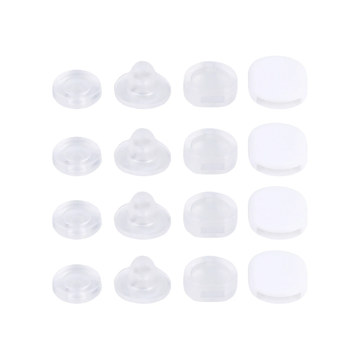 

100 Pcs Ear Clip Anti-slip Pad Earring Cushion for Earrings Women Mat Pain-proof Clamp Accessories Screw