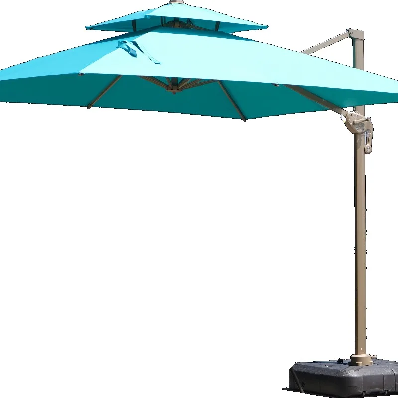 Modern Windproof Roman Beach Umbrella Manufacturer's Cheap Stock Banana Umbrella for Wedding Outdoor Furniture
