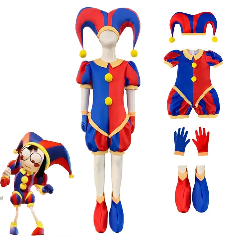 Kids amazing digital hobby pomni cosplay costume theater Radaza Jax Caine costume adult children Halloween Christmas gifts