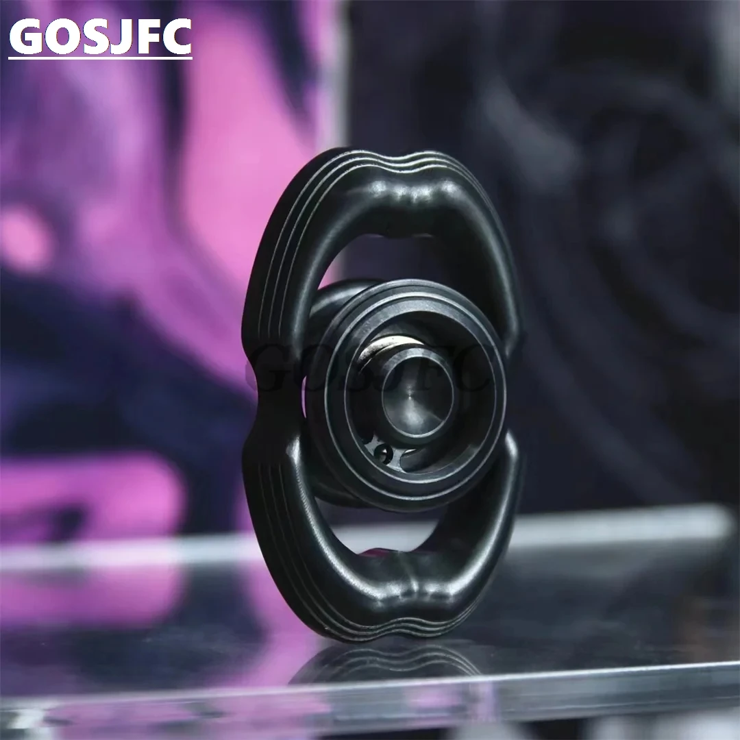 

LQEDC Mokume Obsidian Fingertip Gyroscope Metal Fidget Spinner