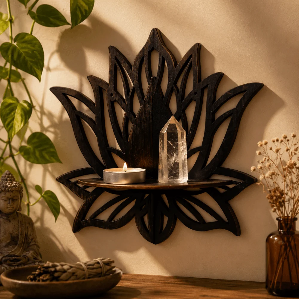 Storage Shelf Hollowed Out Butterfly Shaped Shelf Wall-Mounted Home Decor Flower Wall Shelf Artistic Wall Storage Rack Farmhouse