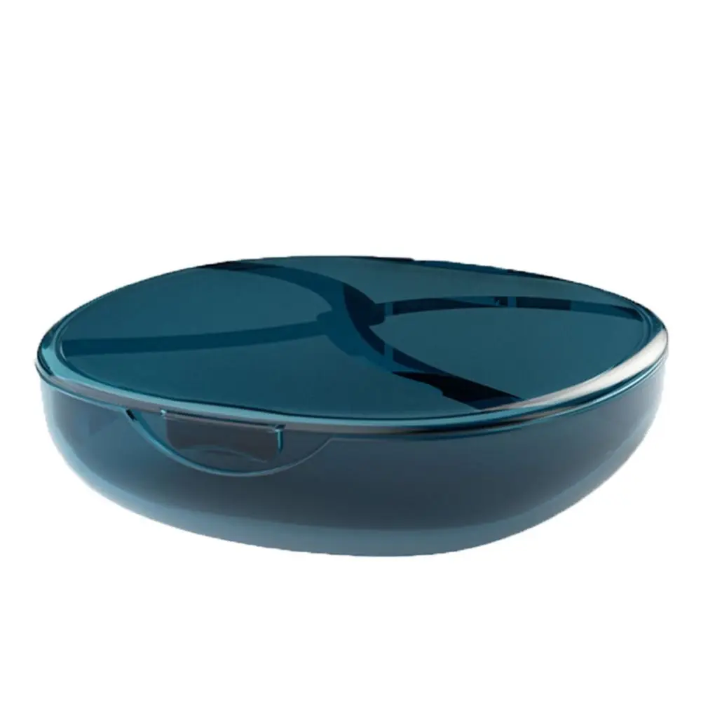 ポータブルルースパウダー収納ボックス大型防塵エアクッションパウダースポンジボックス通気性フリップカバー空箱パウダーパフ用