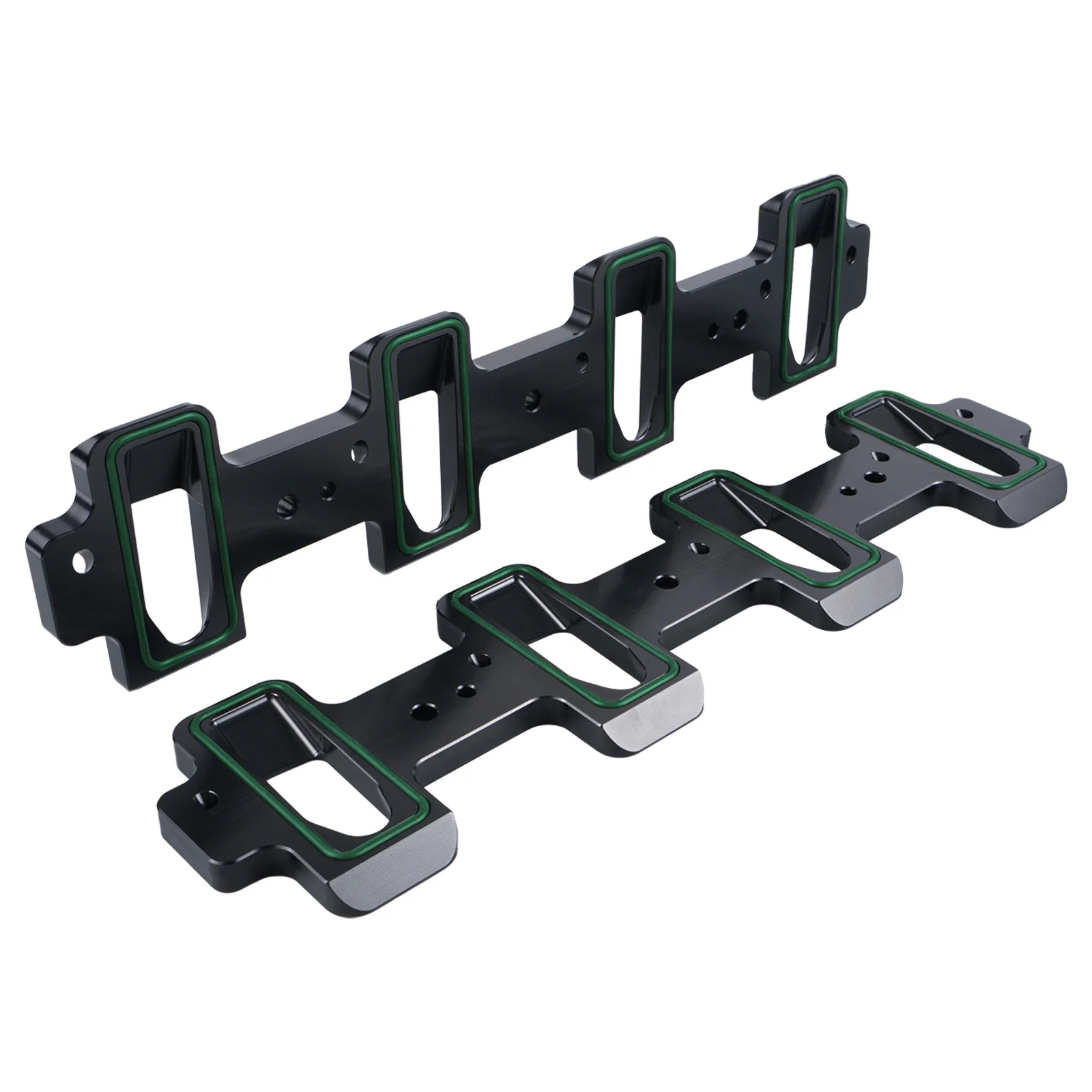 BEVINSEE Rectangular Port Intake Manifold Adapter w/O-Ring Seals‌ For LS1 LSA ZL1 CTS-V LSX Series for All Cathedral Port Heads