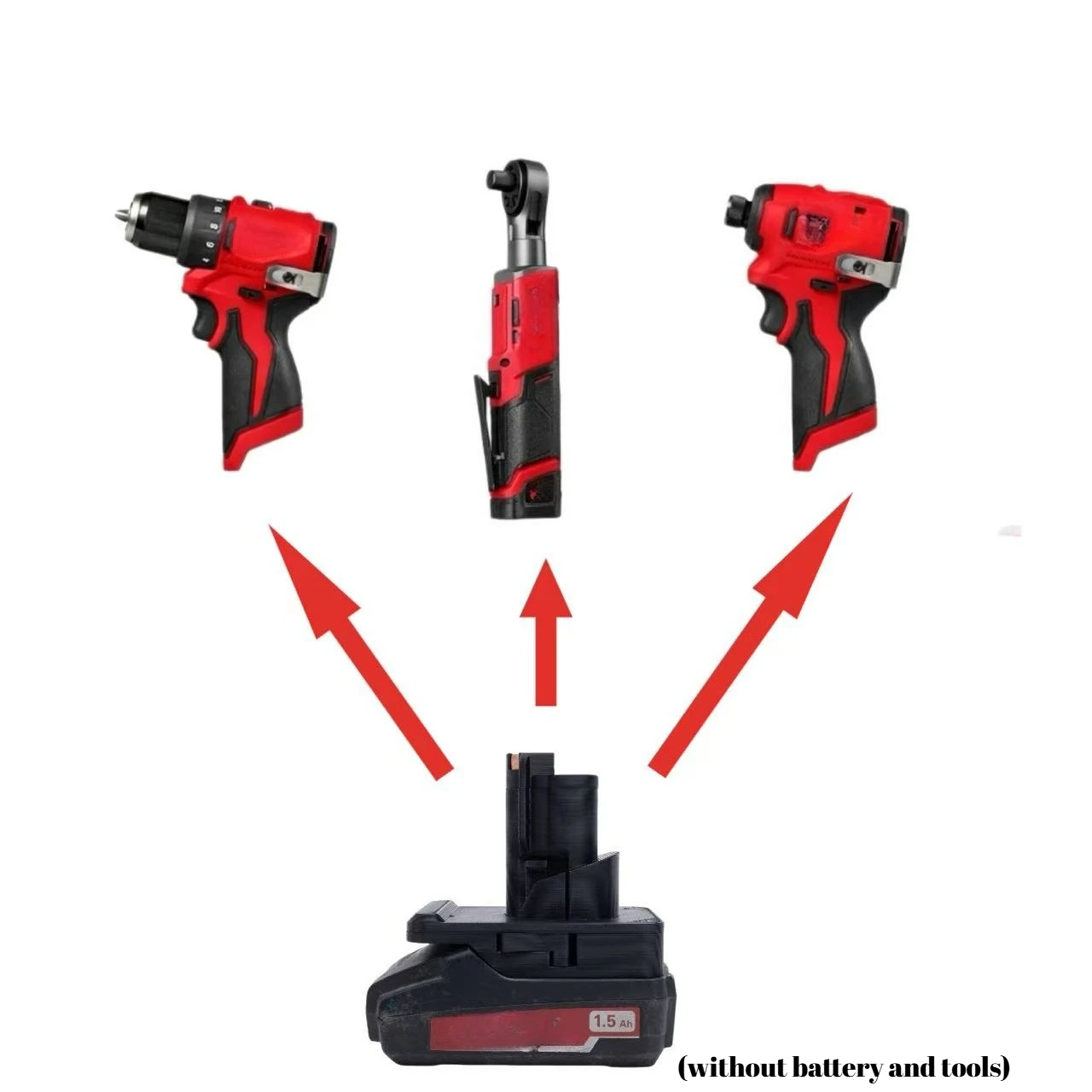 

Battery Adapter For Matabo 18v compatible To Milwaukee 12v Power Tools Converter(Not include tools and battery）