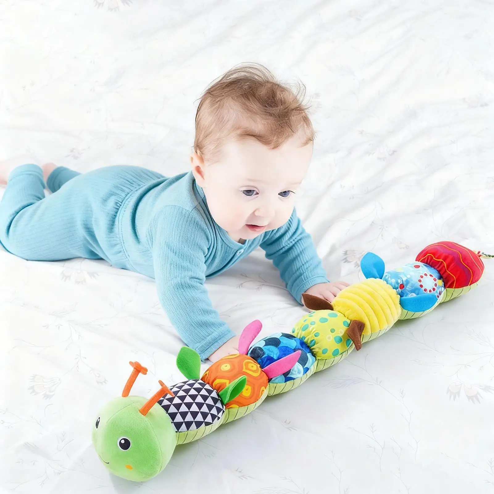 Плюшевая игрушка-прорезыватель, милая кукла для прорезывания зубов, успокаивающие сенсорные игрушки для мальчиков и девочек, родителей, путешествий, детская кроватка, коляска для спальни