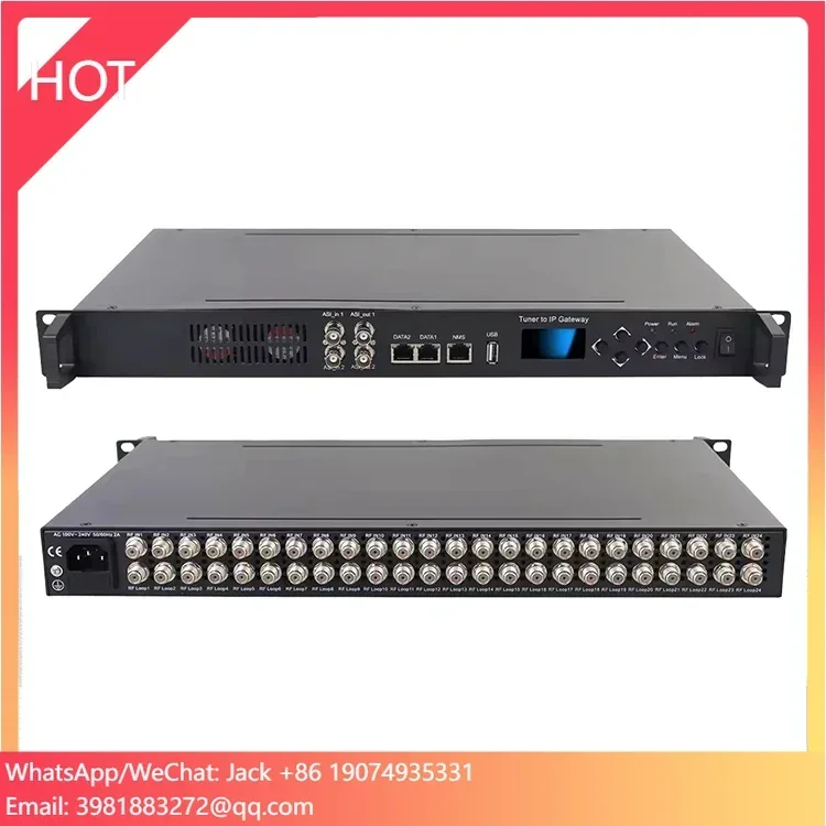 8/16/24 FTA 디지털 비디오 인코더 튜너 IP ASI 출력 지원 DVB-S/S2 DVB-C/T/T2 ISDB-T/ATSC 입력 HD 오디오 IP 게이트웨이