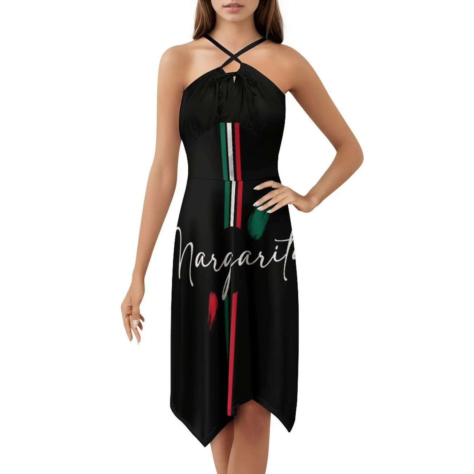 اسم مارغريتا فستان على الطراز الكوري للنساء فستان كاجوال أنيق للحفلات أو الارتداء اليومي اسم مارغريتا مارغريتا رقم الرقم #5