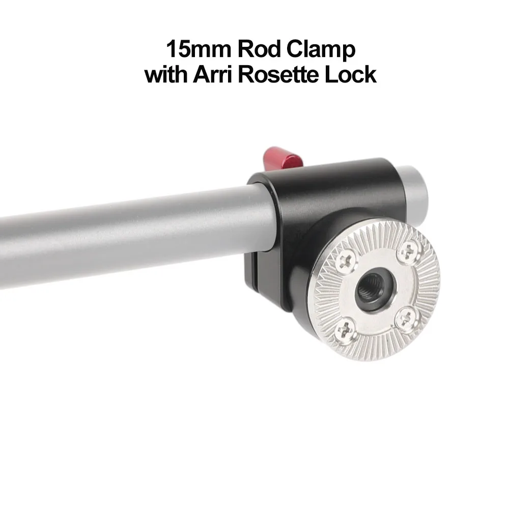 

CAMVATE Single 15mm Rod Clamp with Arri Rosette Lock For Camera Cage Accessories