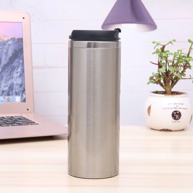 Blank 450ML Coffee Cup for Sublimation Thermos Tumbler for Office Drink Water Keep Cold and Hot